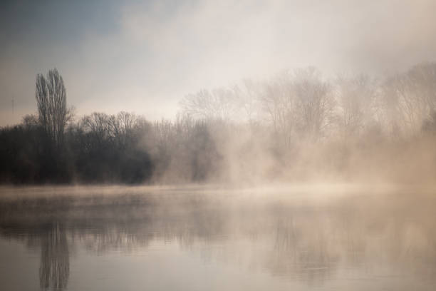 istock Morning on the river early morning fog 863124110