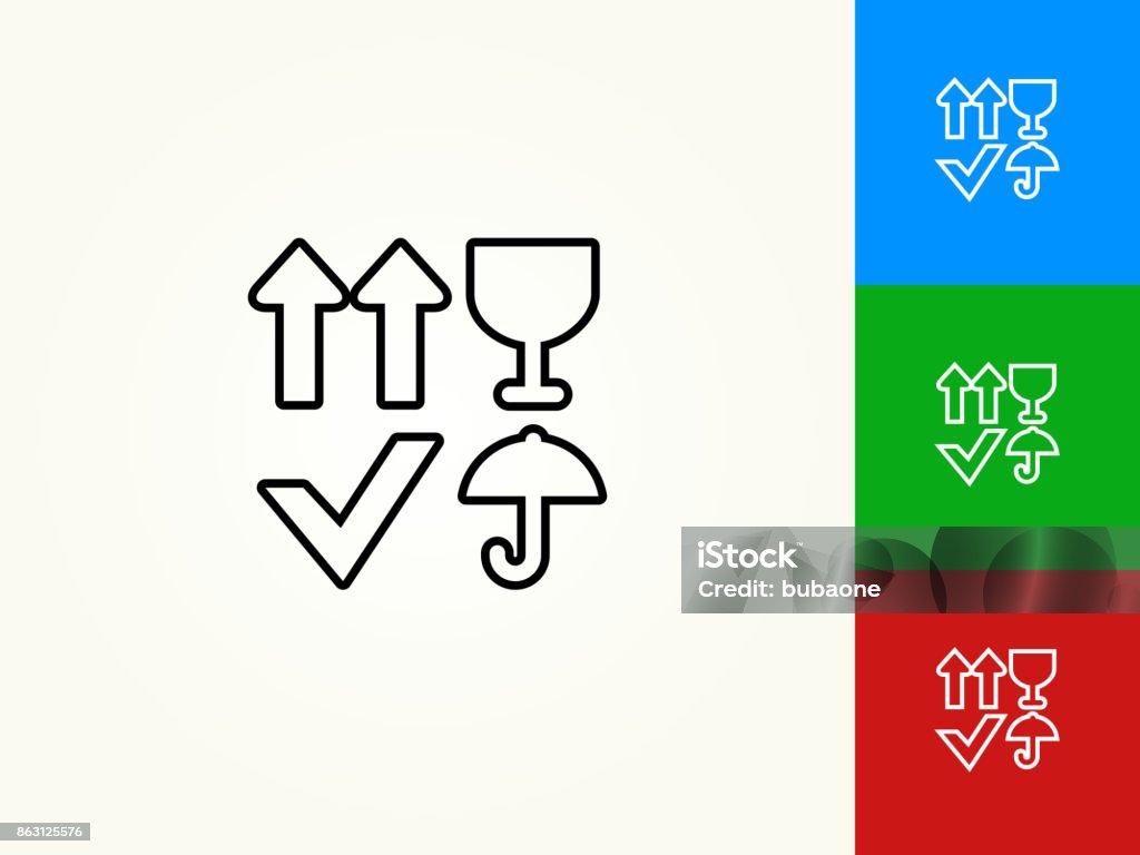 Schwarzer Strich Lineare Symbol Gesetzt Box Schwarzer Strich Lineare