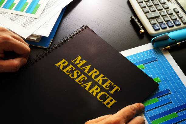 istock Market research on a table in an office. 863132544
