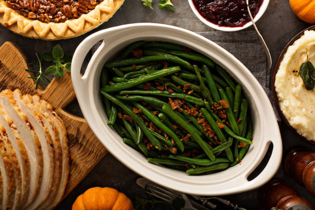 istock Green beans with bacon for Thanksgiving or Christmas dinner 863138750