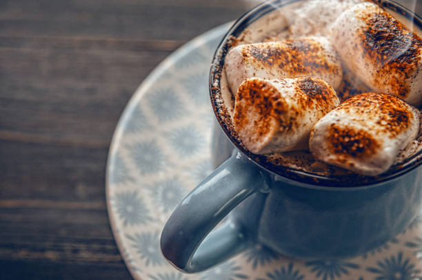 istock a mug of hot chocolate with marshmallow. 863142698