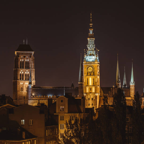 istock architecture gdansk, old city in europe at night 863148420