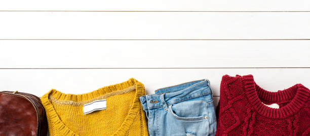 istock Woman's autumn or winter clothing 863156050