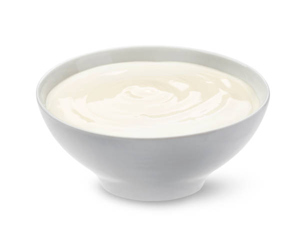 istock Sour cream in bowl isolated on white background 863158678
