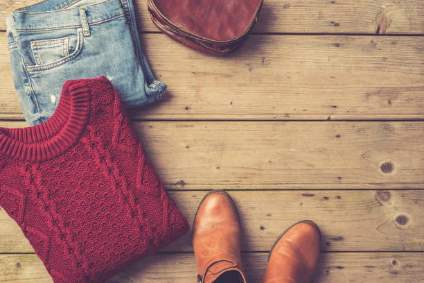 istock Woman's autumn or winter clothing 863159348