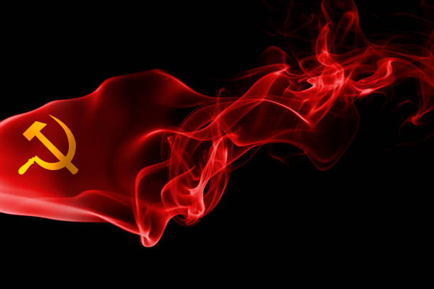 Communist National Smoke Flag Stock Photo - Download Image Now - Communist  Flag, Abstract, Army - iStock