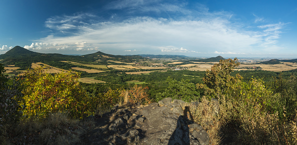 view from the high hill in the czech republic