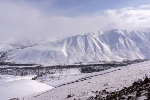 istock Mountain, morning, winter, snow landscape 863190960