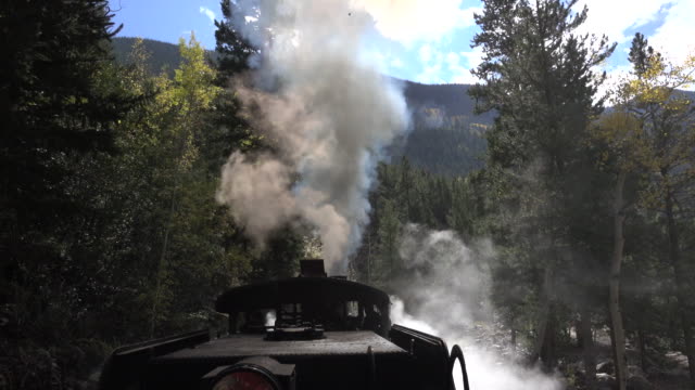 Georgetown Loop Railroad steam engine locomotive train Colorado smoke stack Rocky Mountains