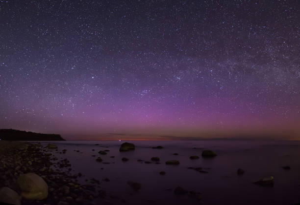 istock Polar aurora over the Baltic sea 863225096
