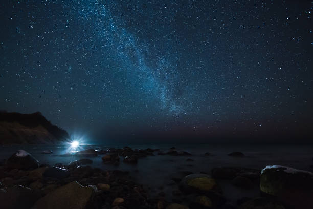 istock Stars over the sea, the Milky Way 863228078