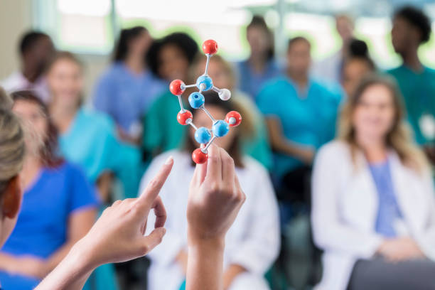 istock Medical school professor teaches about DNA 863232272