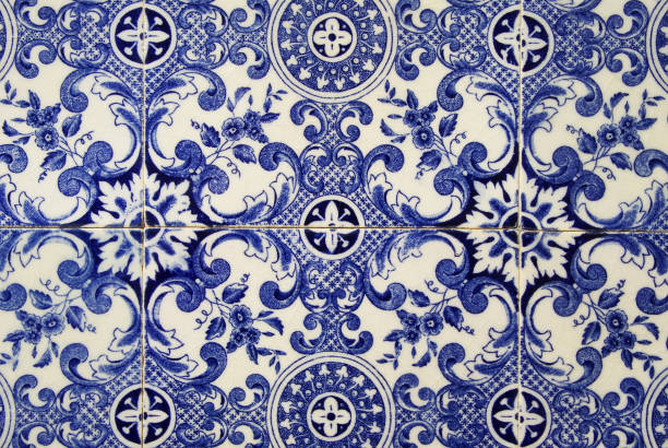 istock Traditional portuguese tile. Blue 863234426