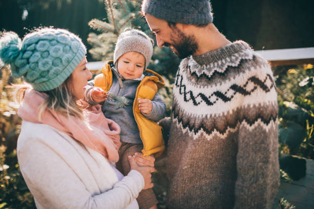 istock Winter family portrait 863237500