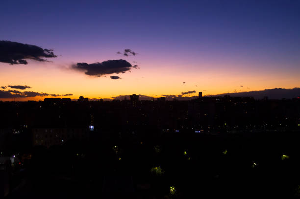 istock wonderful sunset over the city 863237638