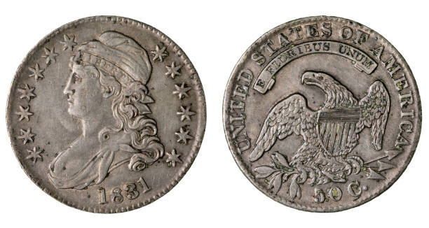istock U.S. Coin 1831 Silver Liberty Half Dollar (Fifty Cent Piece) 863244914