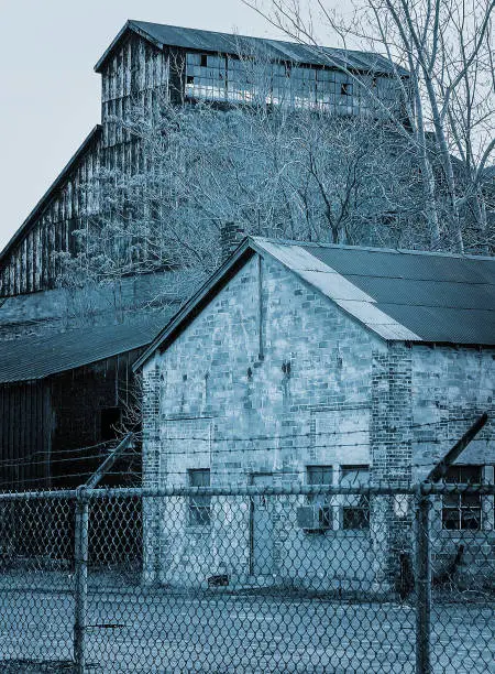 Old abandon steel factory near Detroit