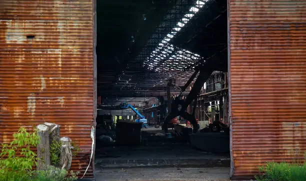 Old abandon steel factory near Detroit