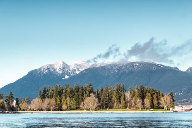 istock Vancouver Mountains view from Harbour Green Park, Canada 863273220