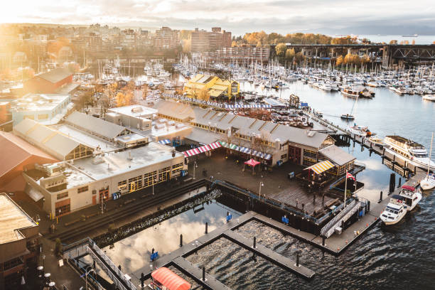Granville Island in Vancouver, Canada Photo of Granville Island in Vancouver, Canada granville island stock pictures, royalty-free photos & images