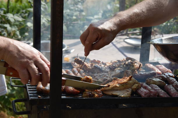 istock Barbecue for garden party 863278786