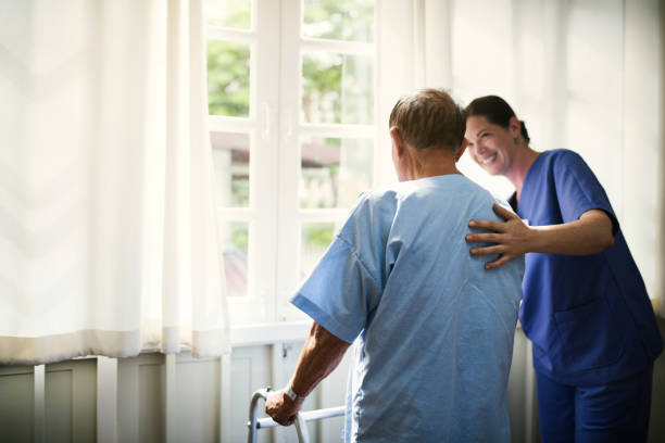 istock A sick elderly staying at a hospital 863310022