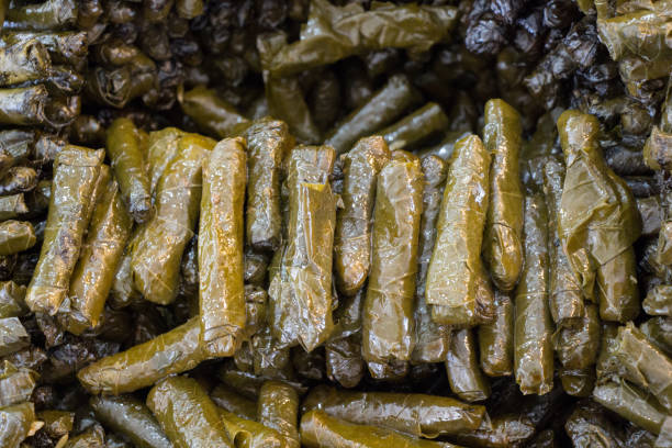 istock Stuffed grape leaves in Turkish style 863315170