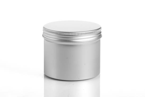 istock empty aluminum jars cosmetic, lotion packaging on a white background 863318206