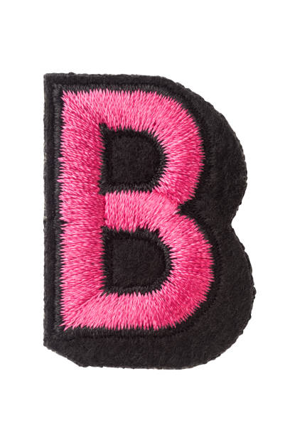 istock Capitol letter B of stitched with thread 863329362