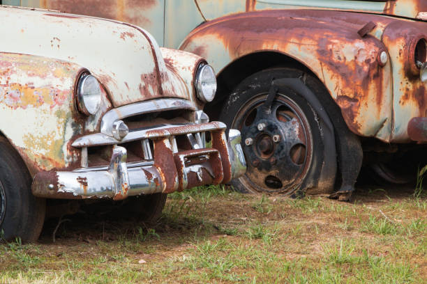 istock Rusted Vehicles Sit In North Georgia Auto Junkyard 863330894