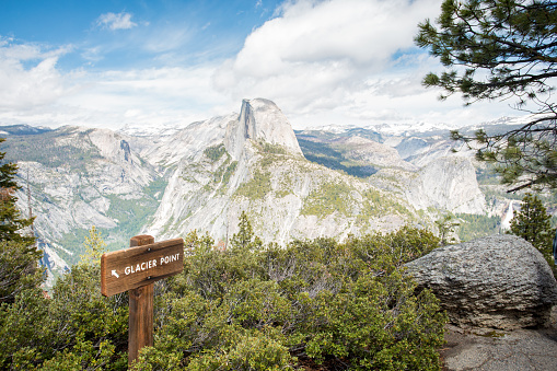 Glacier Point Sign, Yosemite National Park