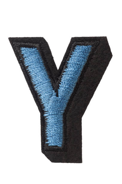 istock Capitol letter Y of stitched with thread 863331720