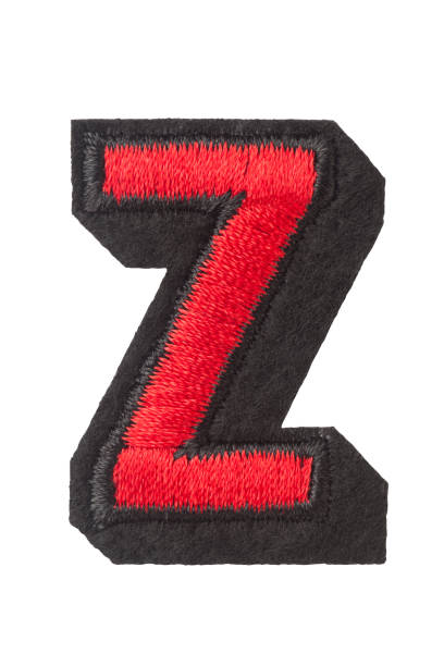 istock Capitol letter Z of stitched with thread 863331752
