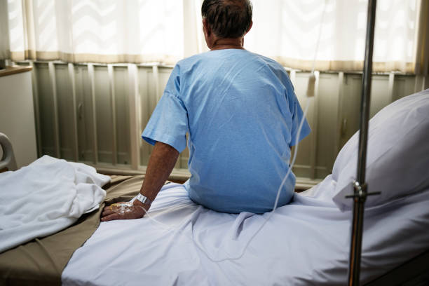 istock A sick elderly staying at a hospital 863345902