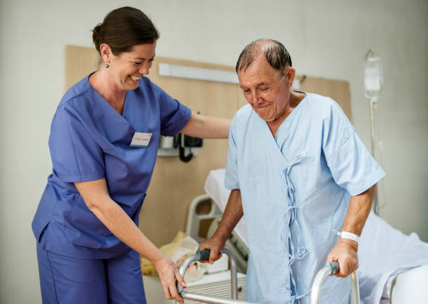 istock A sick elderly staying at a hospital 863348574