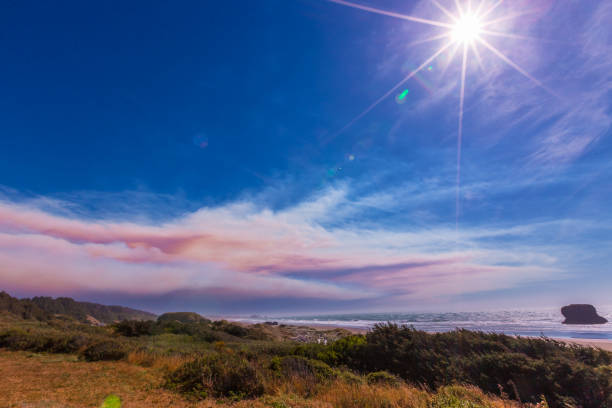 istock California coastline during a wildfire 863351100