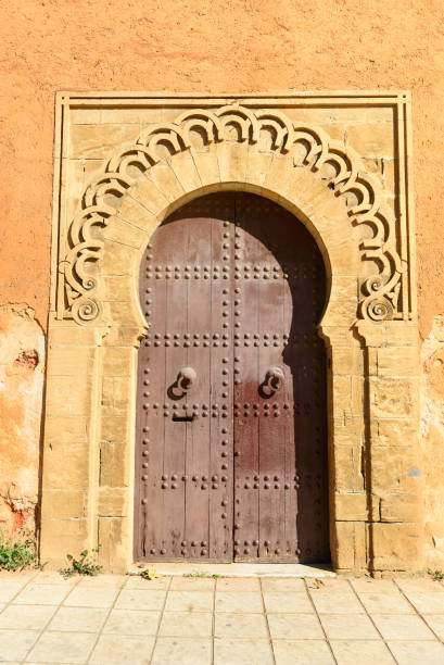 istock Traditional old door in Medina. Rabat. Morocco 863351182