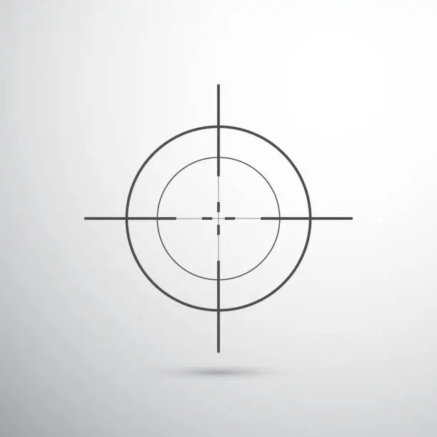 Vector illustration of sniper target