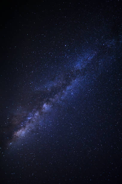 istock Starry night sky, milky way galaxy with stars and space dust in the universe 863380290