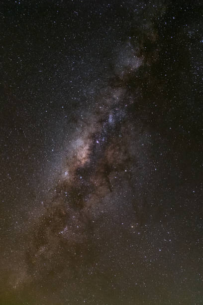 istock Starry night sky, milky way galaxy with stars and space dust in the universe 863380562