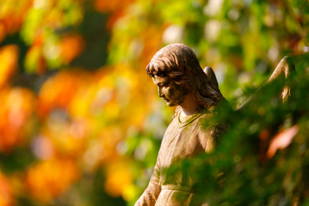 istock Angel statue at the Melaten graveyard, Cologne 863428928