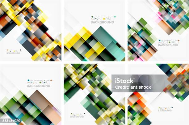 Square Minimal Hitech Message Background Stock Illustration - Download ...