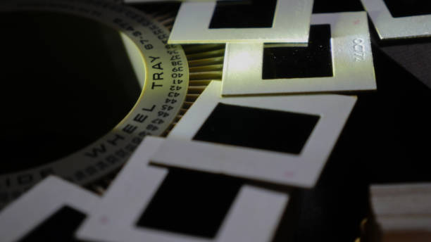 istock photo slides kept with the slide tray 863441656