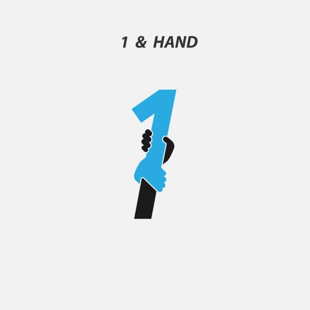 Creative 1- Number icon abstract and hands icon design vector template.Business offer,partnership,hope,support or help concept.Vector illustration Creative 1- Number icon abstract and hands icon design vector template.Business offer,partnership,hope,support or help concept.Vector illustration succor stock illustrations