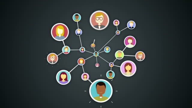 Human icon, Connecting people, business network. social media service icon.