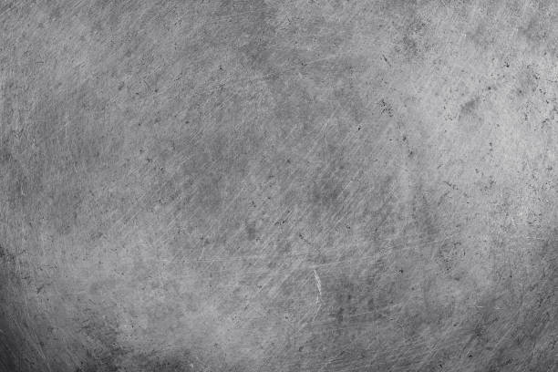 steel aluminium texture background, scratched on stainless panel. - steel material metal iron imagens e fotografias de stock
