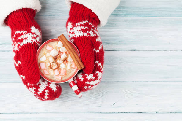 istock Female hands holding hot chocolate 863482306