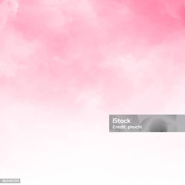 Sfondo Strutturato Acquerello Rosa Astratto - Immagini vettoriali stock e altre immagini di Rosa - Colore - Rosa - Colore, Acquerello, Sfondi