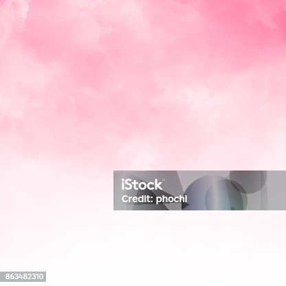 istock Abstract pink watercolor textured background 863482310