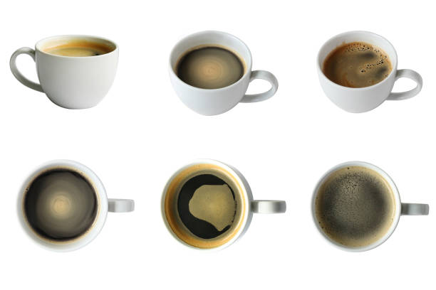 istock Coffee Collection in any angle with clipping path,normal and top view.This is americano, the black. 863482448
